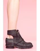 Nasty Gal Jeffrey Campbell Rosie Cutout Combat Boot - Lyst