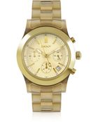 DKNY Golden Chrono Watch - Lyst