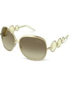 Roberto Cavalli Corallo - Logo Discs Metal Sunglasses - Lyst
