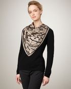 Lanvin Archival Logo-print Scarf - Lyst