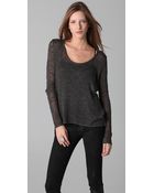 Helmut Lang Silk Sweater - Lyst