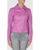Shi 4 Leather Outerwear - Lyst