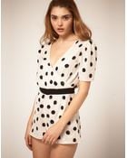 ASOS Collection Asos Playsuit in Sequin Spots - Lyst