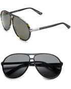 Gucci Acetate Aviator Sunglasses - Lyst