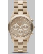 Marc By Marc Jacobs Gold Ion-plated Chronograph Watch - Lyst