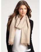 Tory Burch Wool All-Over Logo Scarf - Lyst
