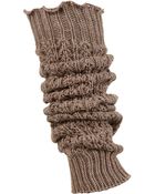 Topshop Tuck Stitch Legwarmers - Lyst