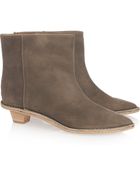 Maison Margiela Brushed Suede Ankle Boots - Lyst