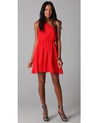 Alice + Olivia Mila Pleated One Shoulder Dress - Lyst