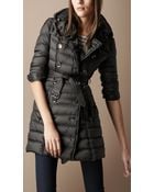 Burberry Brit Quilted Trench Coat - Lyst