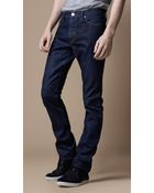 Burberry Swaine Indigo Rinse Tapered Fit Jeans - Lyst
