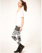 ASOS Collection Asos Leggings 90s Cassette Print - Lyst