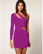 ASOS Collection Asos Bodycon Dress with One Sleeve - Lyst