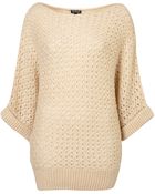 Topshop Knitted Drop Stitch Jumper - Lyst