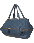Topshop Diamond Leather Holdall Bag - Lyst