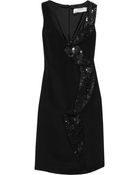 Valentino Roma Embellished Stretch-crepe Dress - Lyst