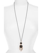 Alexis Bittar Miss Havisham Long Fringe Pendant Necklace - Lyst