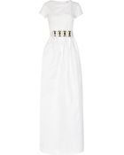 Victoria Beckham Matte Silk-gazar Gown - Lyst