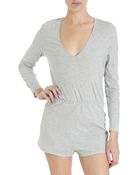 3.1 Phillip Lim Long Sleeve Romper - Lyst