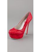 Alice + Olivia Bethie Embossed Pumps - Lyst