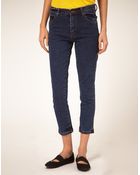 Cheap Monday Mid Wash Ankle Skinny Jean - Lyst