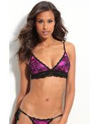 Hanky Panky Seductive Satin Lace Bralette - Lyst