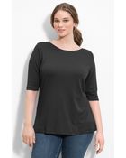 Sejour Elbow Sleeve Tee - Lyst