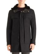 Theory Hooded Parka - Lyst