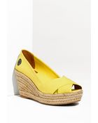 Tory Burch Criss Cross Espadrille Wedge - Lyst