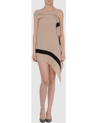 Vionnet Short Dress - Lyst