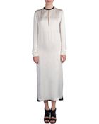 Lanvin Slit Neck Tunic Dress - Lyst