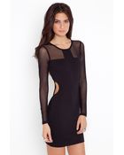 Nasty Gal Mesh Around Dress - Lyst