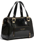 Ted Baker Leelar Patent Satchel - Lyst