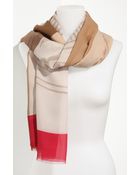 Burberry Heritage Stamp Silk Scarf - Lyst