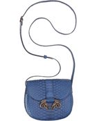 Derek Lam Python Ume Saddle Bag - Lyst