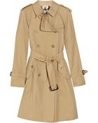 Burberry Cotton-twill Trench Coat - Lyst