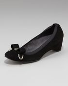 Stuart Weitzman Elastic-trim Suede Pump - Lyst