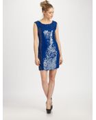 Alice + Olivia Vista Sequin Tunic Dress - Lyst