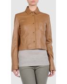 American Retro Leather Outerwear - Lyst