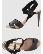 Emporio Armani Platform Sandals - Lyst