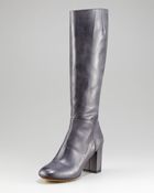 Roberto Del Carlo Leather Knee Boot, Charcoal - Lyst
