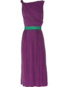 Roksanda Ilincic Washed Satin-jersey Midi Dress - Lyst