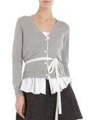 Sacai Trompe Loeil Cardigan - Lyst