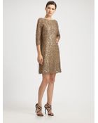 Kay Unger Lace Dress - Lyst