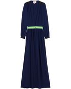 Roksanda Ilincic Rafia Detail Wrap Gown - Lyst