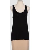 Balmain Sleeveless Tshirt - Lyst
