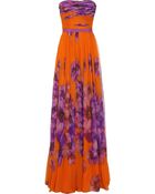 Giambattista Valli Floral-print Silk-chiffon Gown - Lyst