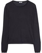 Miu Miu Cashmere and Silk-blend Sweater - Lyst