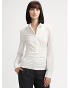 Akris Punto Structured Cotton Shirt - Lyst