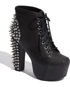 Jeffrey Campbell Spike Lace-up Bootie - Lyst